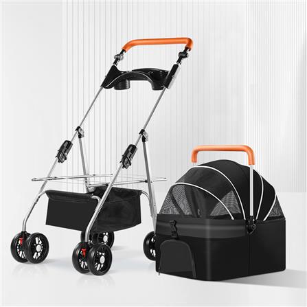 รถเข็นสัตว์เลี้ยง DPETT สีดำ_1