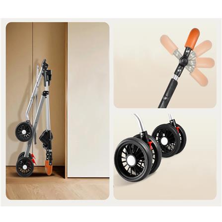 รถเข็นสัตว์เลี้ยง DPETT สีดำ_2