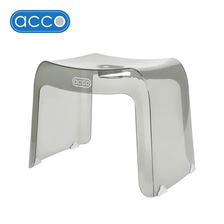 เก้าอี้เตี้ยพลาสติก ACCO SIZE M 39X24.5X28.5 ซม. สีเทาใส_0