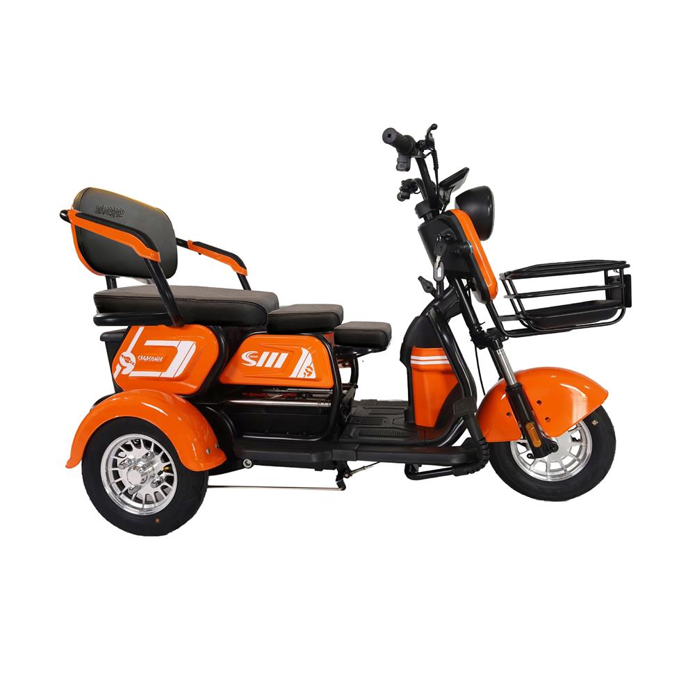 สกู๊ตเตอร์ไฟฟ้า 3 ล้อ SAGASONIC X7 สีส้ม