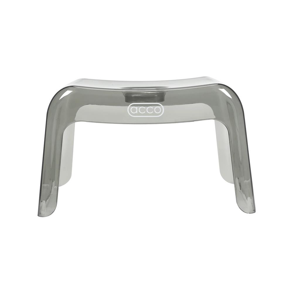 เก้าอี้เตี้ยพลาสติก ACCO SIZE S 34X21.5X19.5 ซม. สีเทาใส