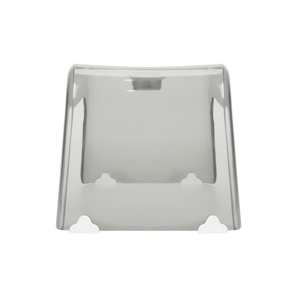 เก้าอี้เตี้ยพลาสติก ACCO SIZE S 34X21.5X19.5 ซม. สีเทาใส