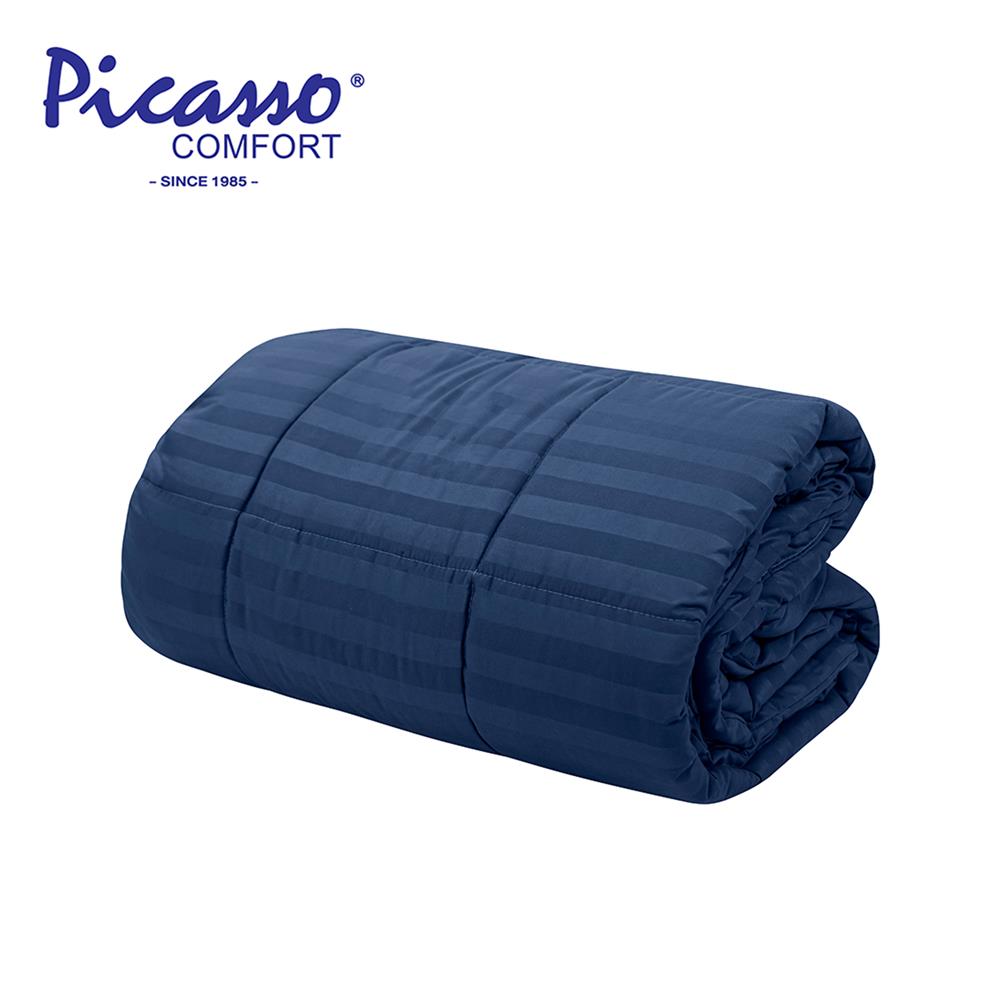 ผ้านวม PICASSO SMILE M5NV ลายริ้ว 100x90 นิ้ว สี NAVY BLUE