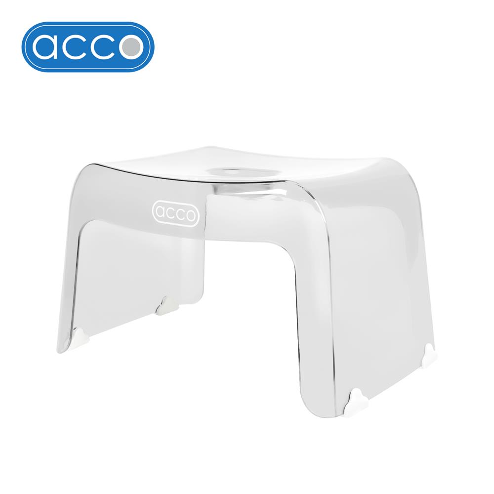 เก้าอี้เตี้ยพลาสติก ACCO SIZE S 34X21.5X19.5 ซม. สีใส