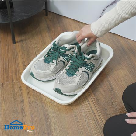 ถาดใส่รองเท้า STACKO KEPT 26.8X36.8X5.7 ซม. สีขาว_3