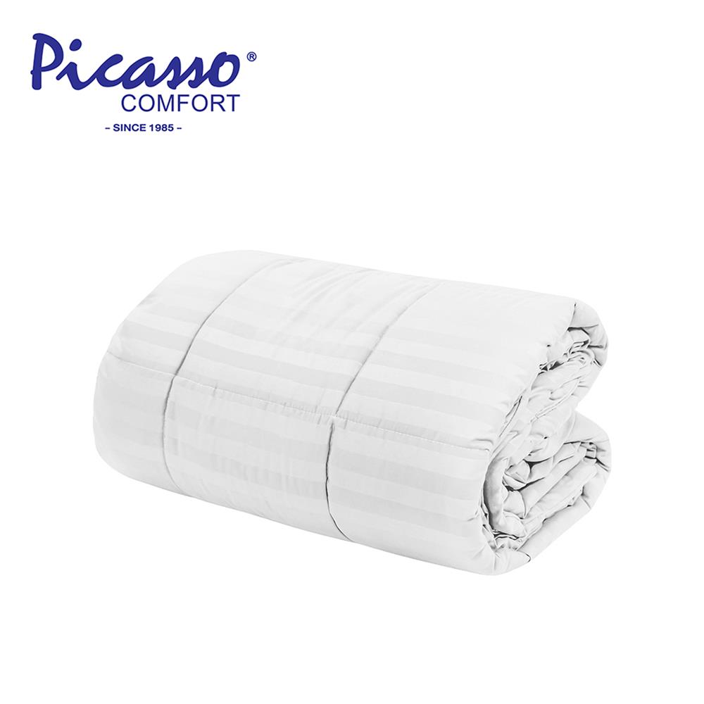 ผ้านวม PICASSO SMILE M5WH ลายริ้ว 70x90 นิ้ว สีขาว