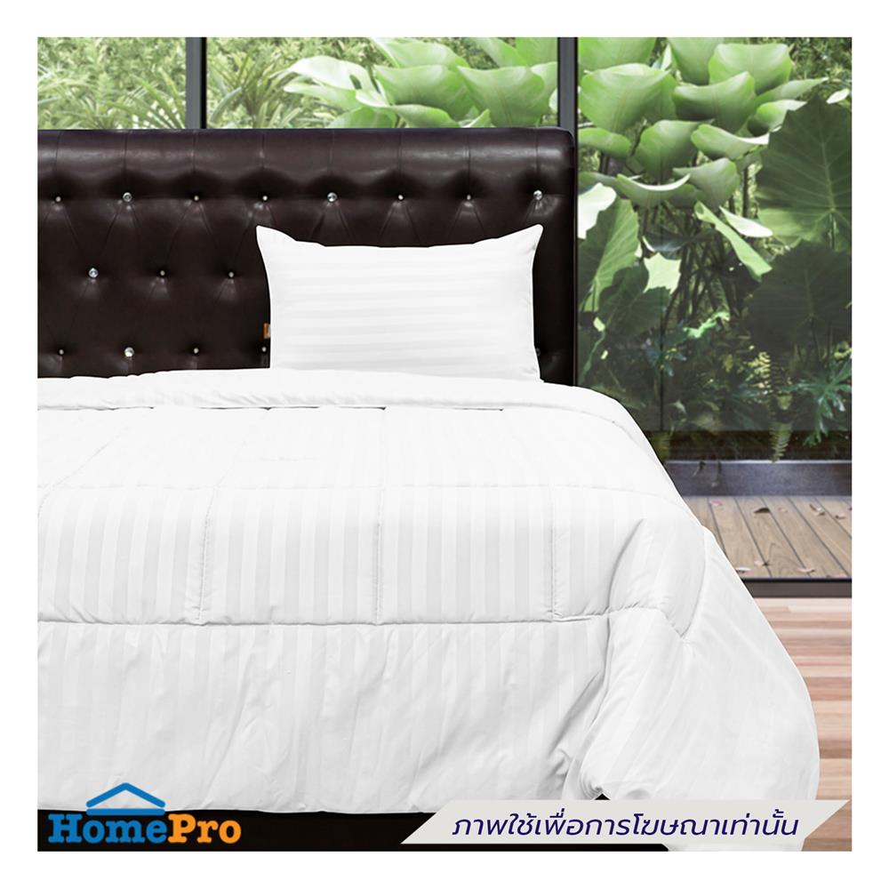 ผ้านวม PICASSO SMILE M5WH ลายริ้ว 70x90 นิ้ว สีขาว