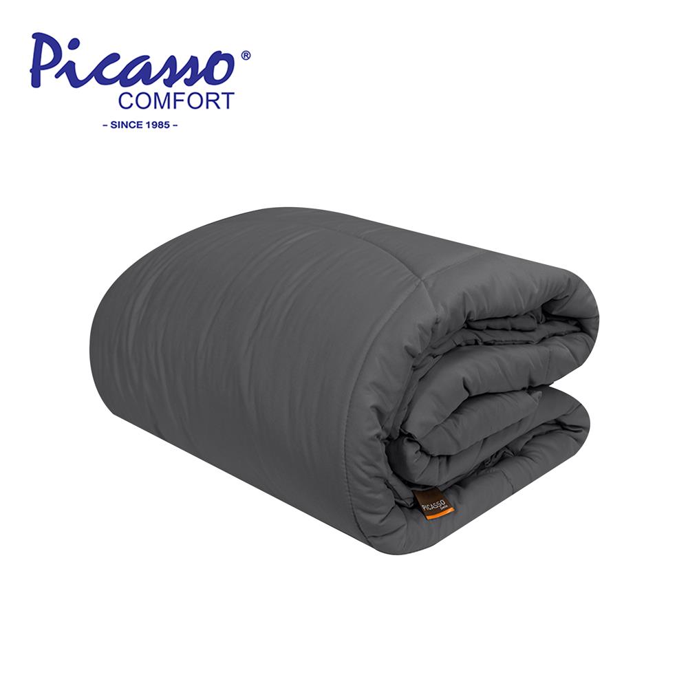 ผ้านวม PICASSO SMILE M4DGR 100x90 นิ้ว สี DARK GREY