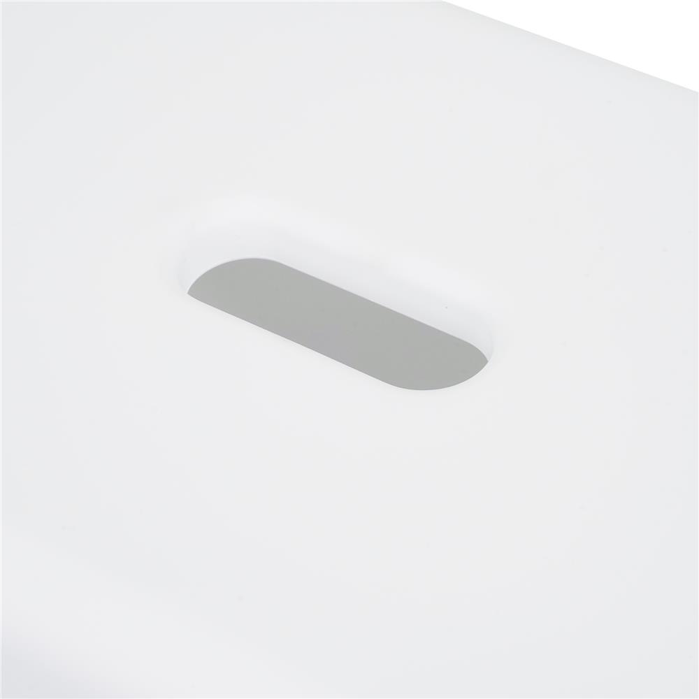 เก้าอี้เหลี่ยมเตี้ย ACCO 31.5X22.5X23.5 ซม. สีขาว