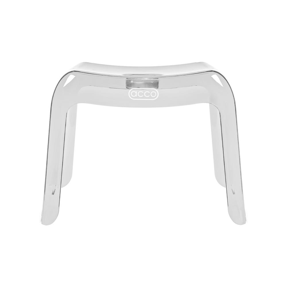 เก้าอี้เตี้ยพลาสติก ACCO SIZE M 39X24.5X28.5 ซม. สีใส