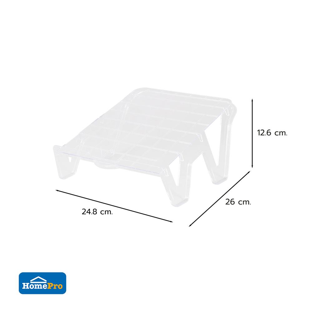 ถาดซ้อนรองเท้า STACKO KEPT 24.8X26X12.6 ซม. สีใส