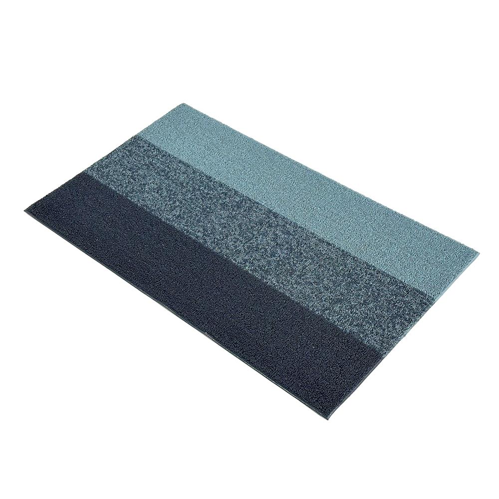 พรมเช็ดเท้าดักฝุ่น HOME LIVING STYLE SORT 45x75 ซม. สีน้ำเงิน