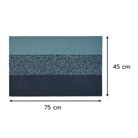 พรมเช็ดเท้าดักฝุ่น HOME LIVING STYLE SORT 45x75 ซม. สีน้ำเงิน_6