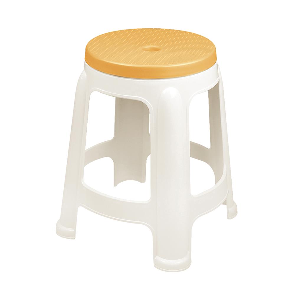 เก้าอี้พลาสติก SPRING BEST CHAIR สีขาว/เหลือง