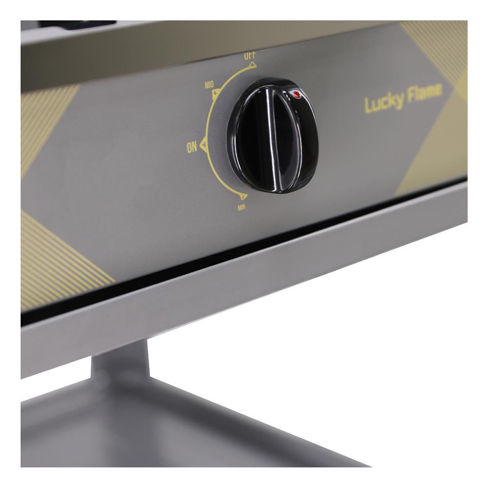 เตาแก๊สตั้งพื้น 1 หัวแก๊ส LUCKY FLAME DH-502 สีเทา