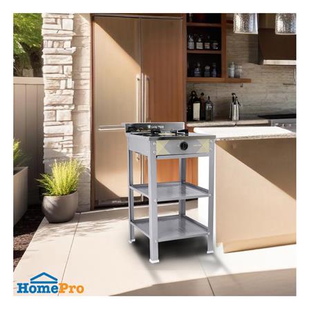 เตาแก๊สตั้งพื้น 1 หัวแก๊ส LUCKY FLAME DH-502 สีเทา_4