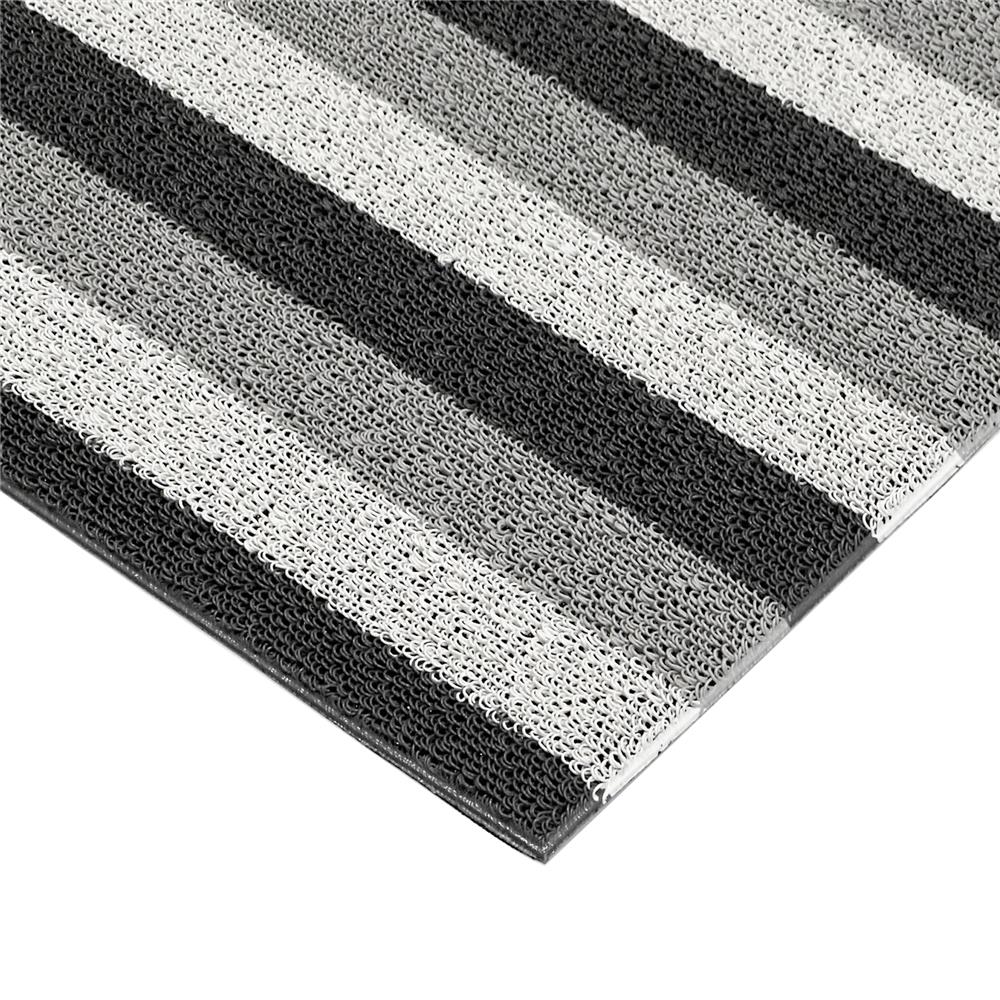 พรมเช็ดเท้าดักฝุ่น HOME LIVING STYLE LAYER 45x75 ซม. สีเทา