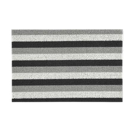 พรมเช็ดเท้าดักฝุ่น HOME LIVING STYLE LAYER 45x75 ซม. สีเทา_0