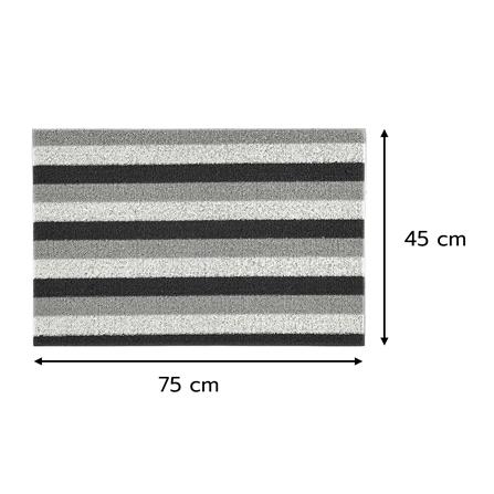 พรมเช็ดเท้าดักฝุ่น HOME LIVING STYLE LAYER 45x75 ซม. สีเทา_6