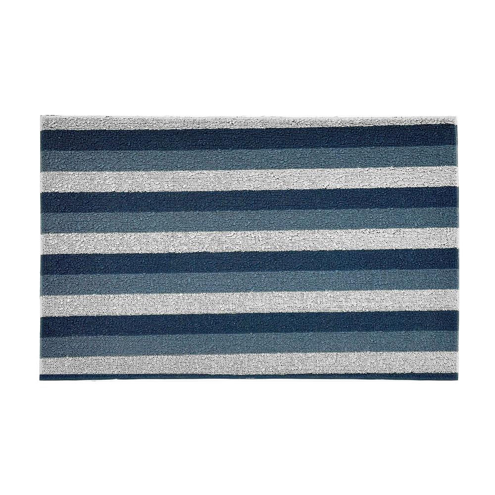 พรมเช็ดเท้าดักฝุ่น HOME LIVING STYLE LAYER 45x75 ซม. สีน้ำเงินเข้ม