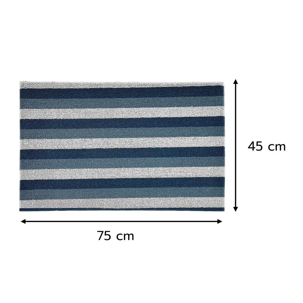 พรมเช็ดเท้าดักฝุ่น HOME LIVING STYLE LAYER 45x75 ซม. สีน้ำเงินเข้ม