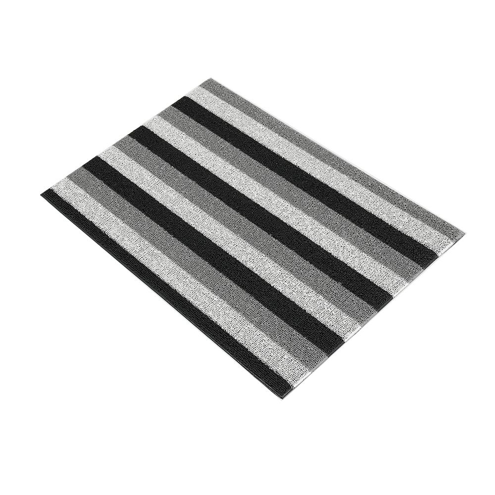 พรมเช็ดเท้าดักฝุ่น HOME LIVING STYLE LAYER 40x60 ซม. สีเทา