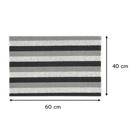พรมเช็ดเท้าดักฝุ่น HOME LIVING STYLE LAYER 40x60 ซม. สีเทา_6