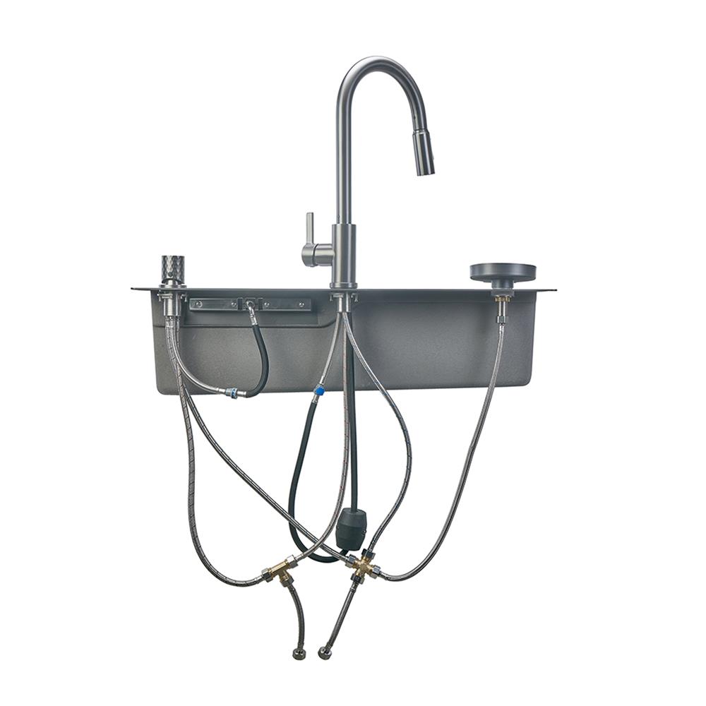 ซิงค์ฝัง 1 หลุม MEX SM761GFGM 76 ซม. สีดำ