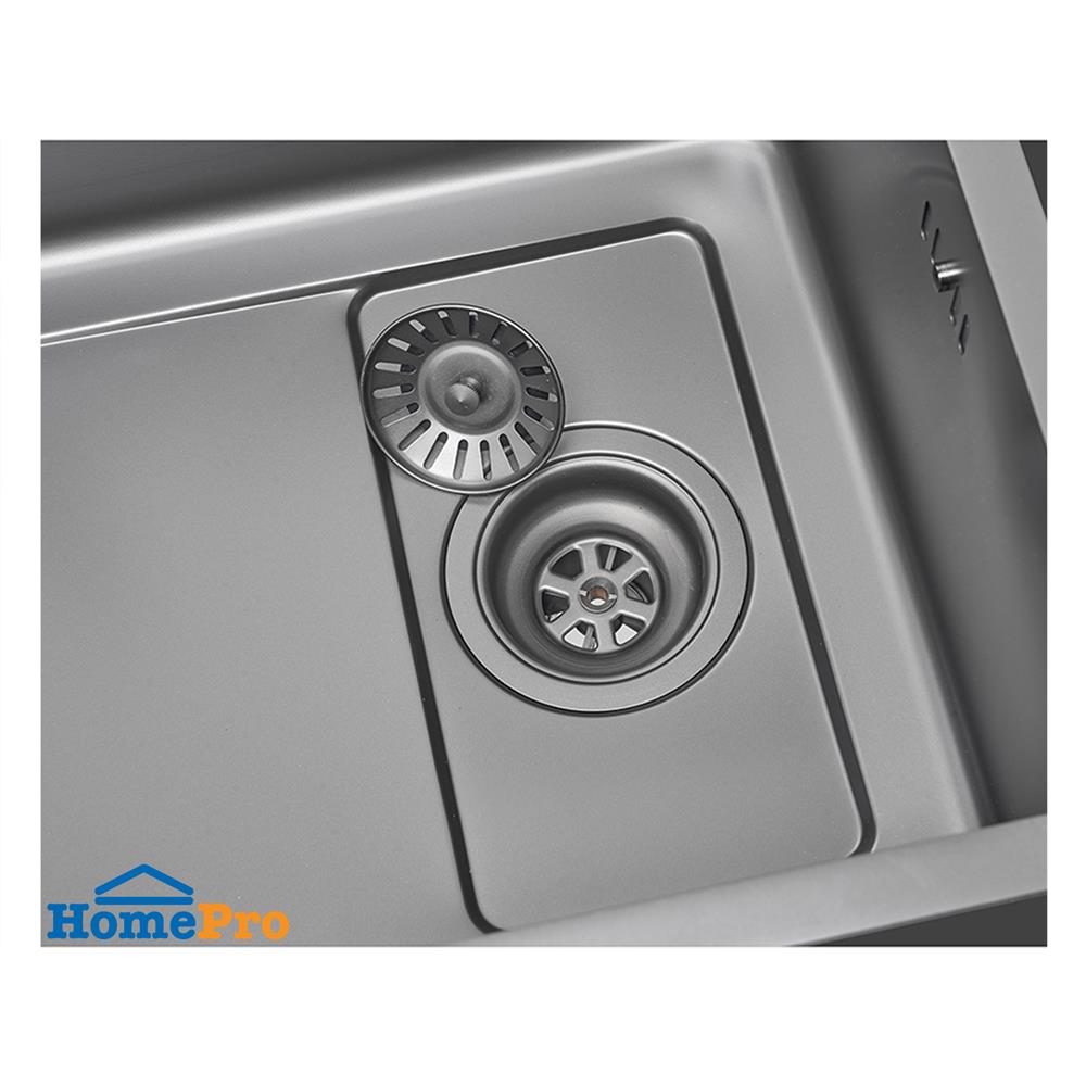 ซิงค์ฝัง 1 หลุม MEX SM761GFGM 76 ซม. สีดำ