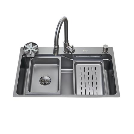 ซิงค์ฝัง 1 หลุม MEX SM761GFGM 76 ซม. สีดำ_1