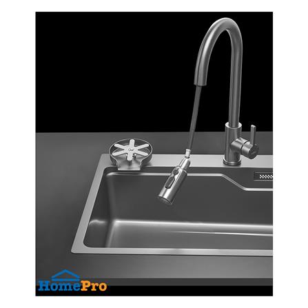 ซิงค์ฝัง 1 หลุม MEX SM761GFGM 76 ซม. สีดำ_15