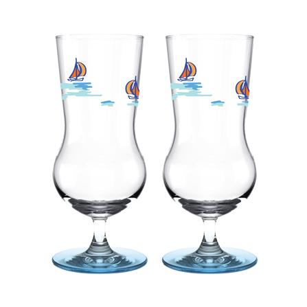 แก้วมีขา 450 มล. OCEAN GLASS SUMMER SET DEEP BLUE SEA (แพ็ก 2 ใบ)_0