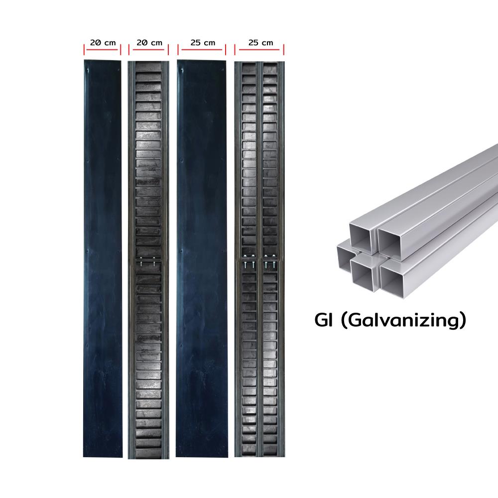 ไม้แบบพลาสติกหล่อเสา SON OF WOOD FI 20X20X300 ซม. สีดำ