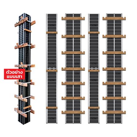 ไม้แบบพลาสติกหล่อเสา SON OF WOOD FI 20X20X300 ซม. สีดำ_2