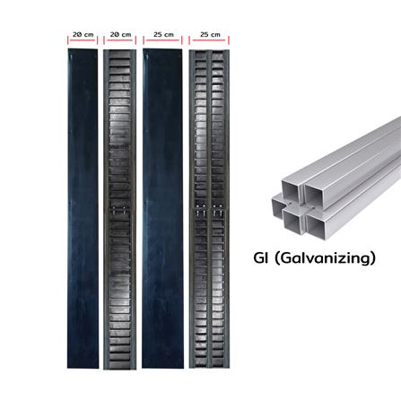 ไม้แบบพลาสติกหล่อเสา SON OF WOOD FI 20X20X300 ซม. สีดำ_5