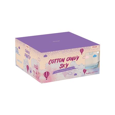 แก้วน้ำ 340 มล. OCEAN GLASS SUMMER SET COTTON CANDY SKY ROCK (แพ็ก 4 ใบ)_2