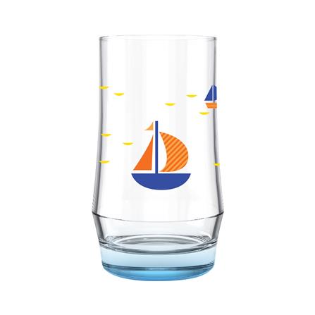 แก้วน้ำ 410 มล. OCEAN GLASS SUMMER SET DEEP BLUE SEA HI BALL (แพ็ก 4 ใบ)_1