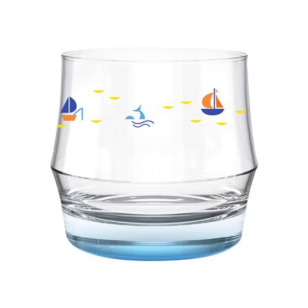 แก้วน้ำ 340 มล. OCEAN GLASS SUMMER SET DEEP BLUE SEA ROCK (แพ็ก 4 ใบ)_1