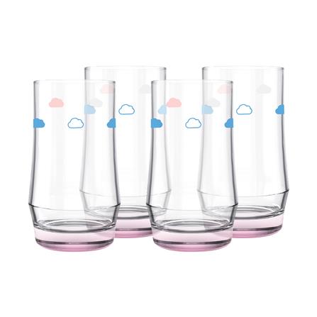 แก้วน้ำ 410 มล. OCEAN GLASS SUMMER SET COTTON CANDY SKY HI BALL (แพ็ก 4 ใบ)_0