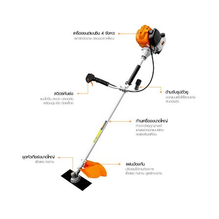 เคื่องตัดหญ้าไร้สาย ROWEL GBC350 4 จังหวะ 1.2 แรงม้า_3