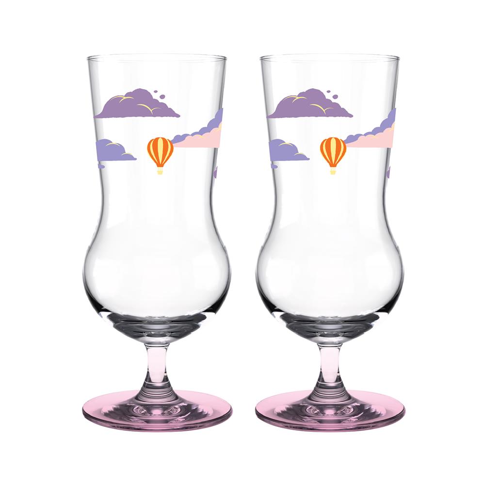 แก้วมีขา 450 มล. OCEAN GLASS SUMMER SET COTTON CANDY SKY (แพ็ก 2 ใบ)