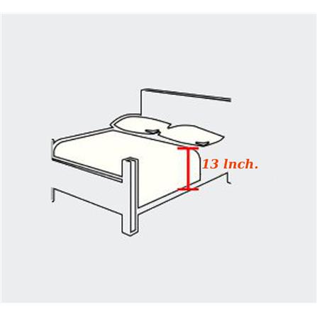ชุดผ้าปูที่นอน 5 ฟุต (ชุด 5 ชิ้น) TULIP DELIGHT 60124-DLWHITE_5