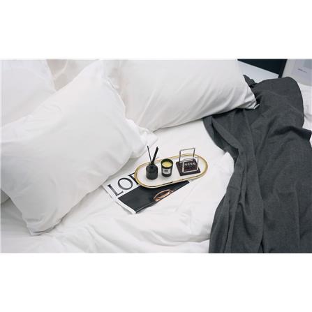 ชุดผ้าปูที่นอน 6 ฟุต (ชุด 5 ชิ้น) TULIP DELIGHT 60123-DLWHITE_3