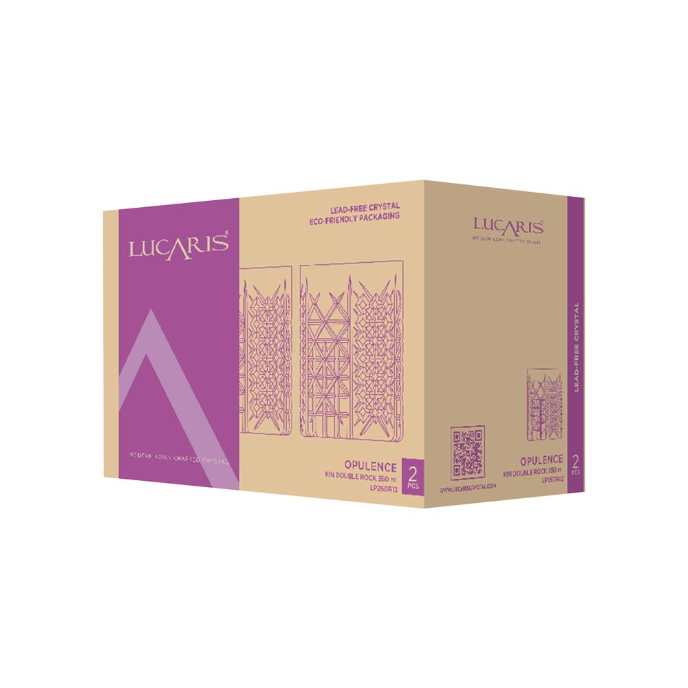 แก้วน้ำ 350 มล. LUCARIS OPULENCE KIN DOUBLE ROCK (แพ็ก 2 ใบ)