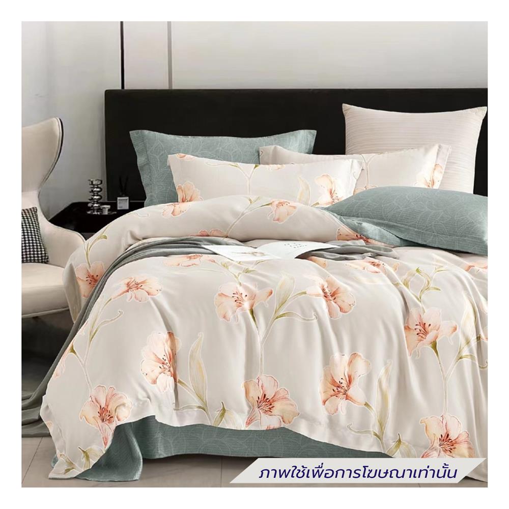 ชุดผ้าปูที่นอน 6 ฟุต (ชุด 6 ชิ้น) ESSE TENCEL 480T 4315 ORANGE