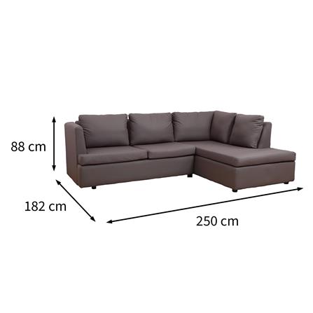 โซฟาเข้ามุมขวา FURDINI LAUREN สีเทา_8