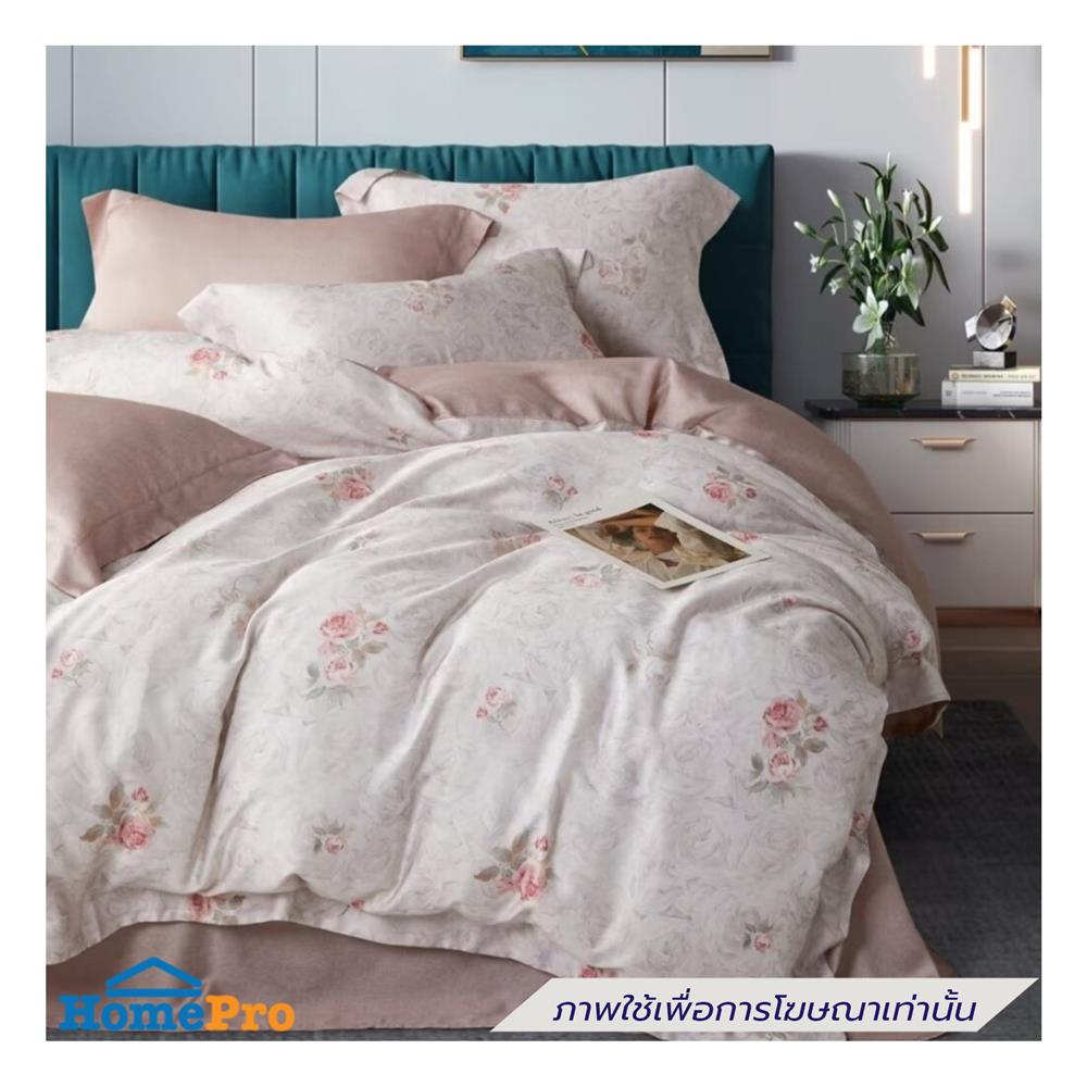 ชุดผ้าปูที่นอน 6 ฟุต (ชุด 6 ชิ้น) ESSE TENCEL 480T 4310 PINK