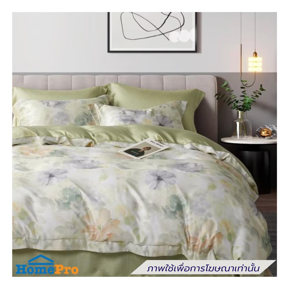 ชุดผ้าปูที่นอน 6 ฟุต (ชุด 6 ชิ้น) ESSE TENCEL 480T 4314 GREEN