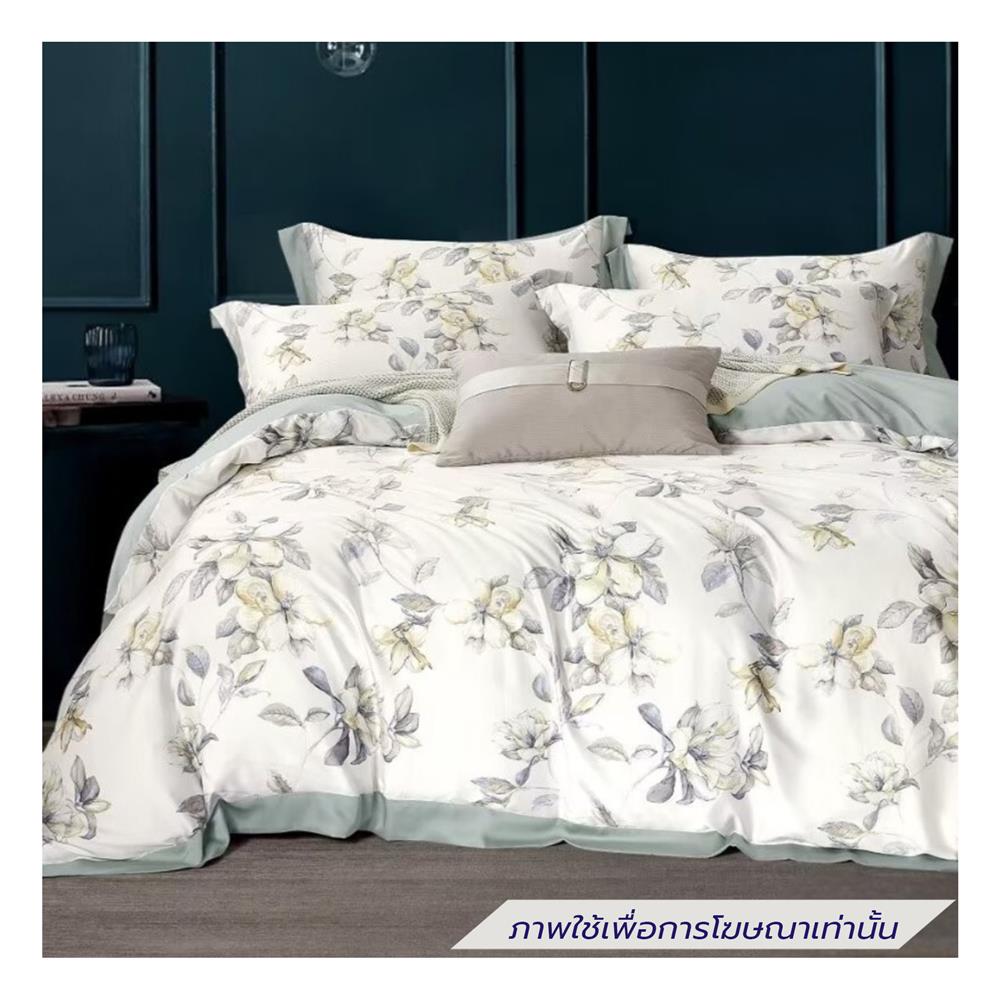 ชุดผ้าปูที่นอน 6 ฟุต (ชุด 6 ชิ้น) ESSE TENCEL 650T 6302 CREAM