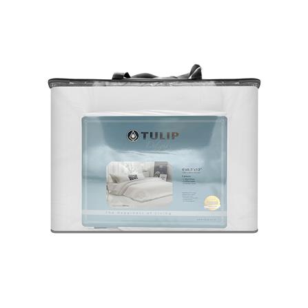 ชุดผ้าปูที่นอน 6 ฟุต (ชุด 6 ชิ้น) TULIP DELIGHT 60266-DLWHITE_3